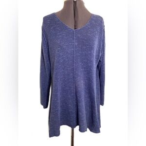 Habitat Asymmetric Lagenlook Drape Knit Top Size L